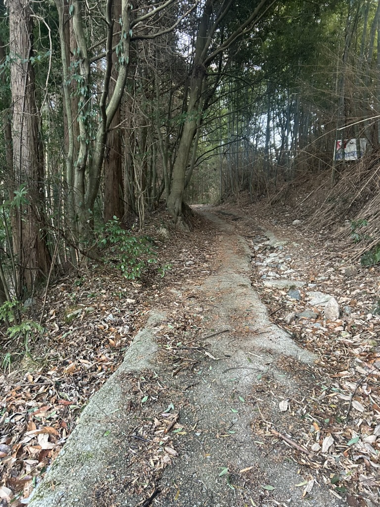 生活道の補修前の状況。路面の凹凸や洗掘により車両通行が困難となっていた様子