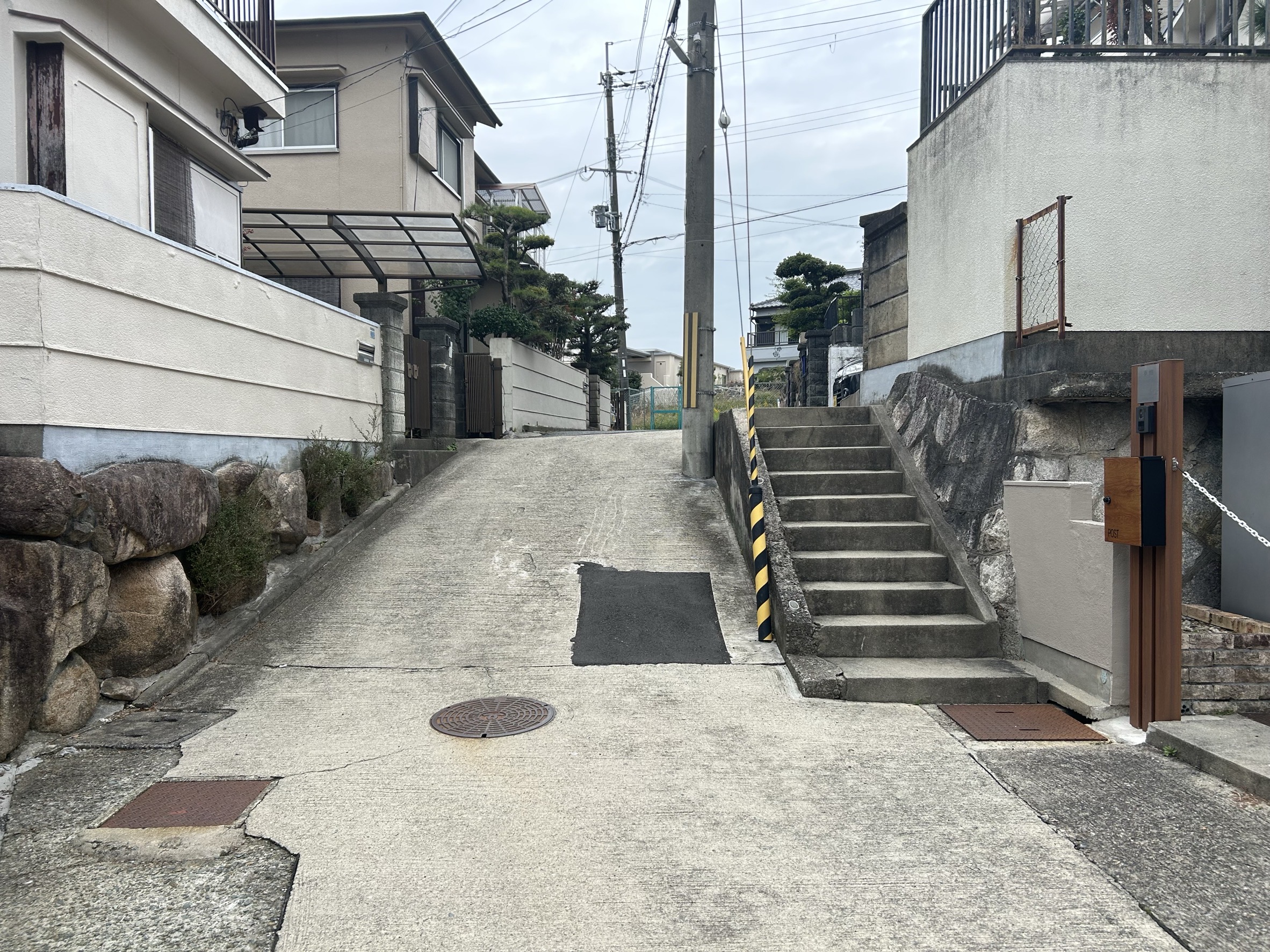 西大池手すり（改善前）