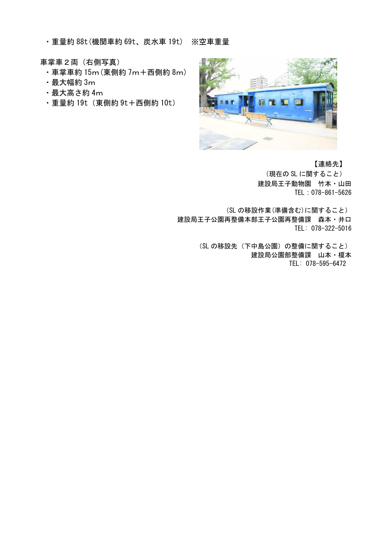 王子動物園のSL移設［神戸市北区］神戸市会議員 堂下豊史